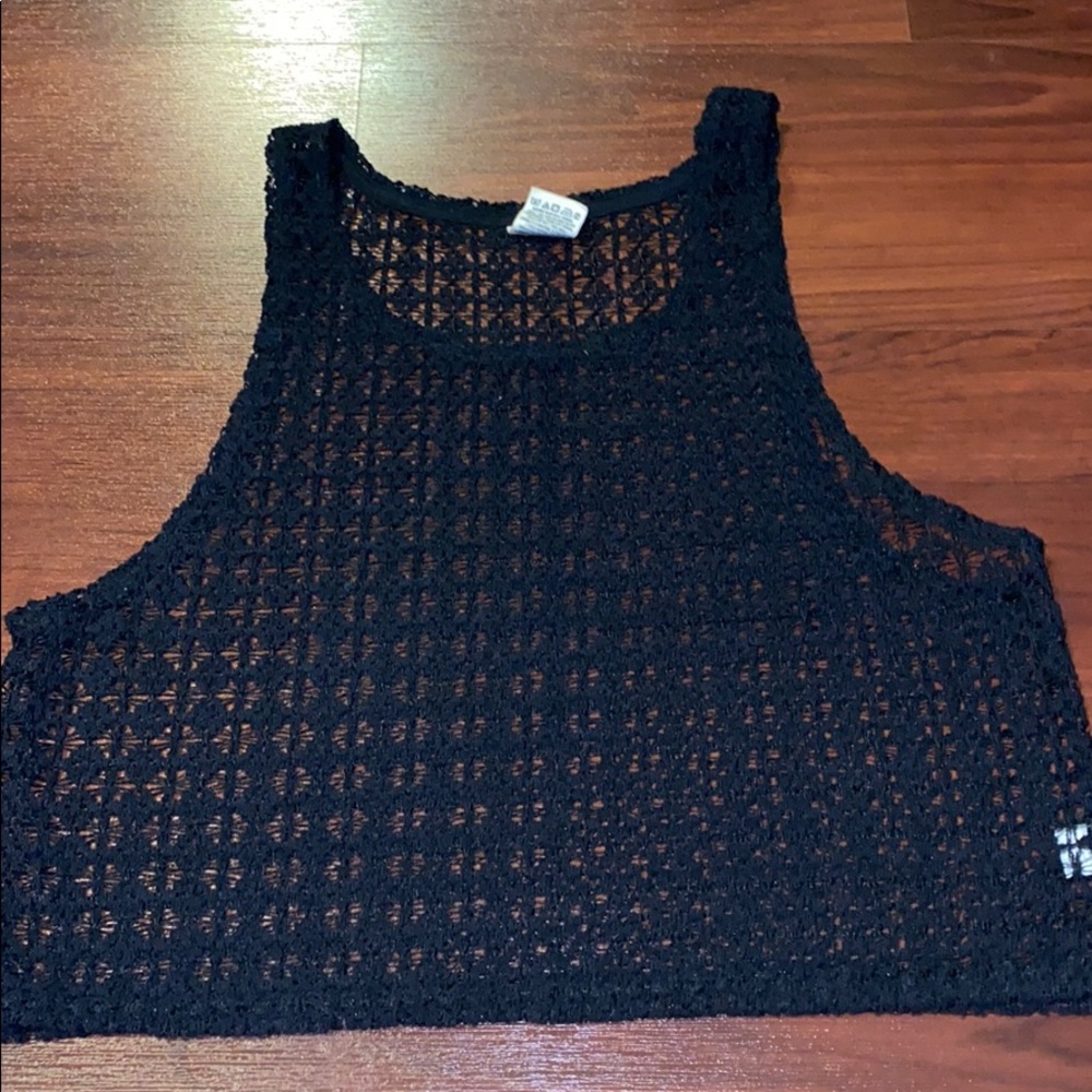 PINK netted tank top